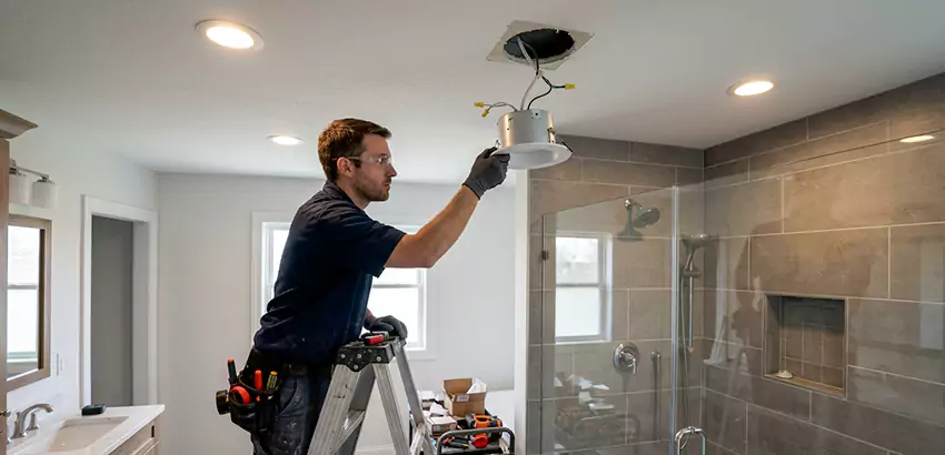 Bathroom and Shower Recessed Lighting Installation in Billerica